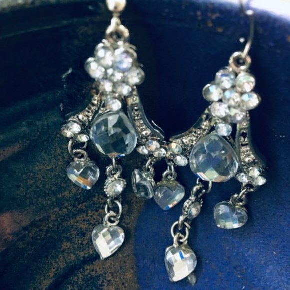 Classy, NWOT, Crystal Chandelier, Earrings, - Picture 2 of 4
